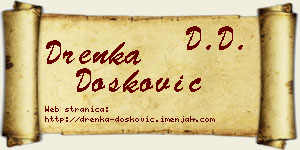 Drenka Dosković vizit kartica